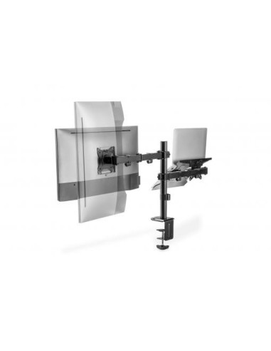 Soporte de monitor universal con soporte para ordenador portátil