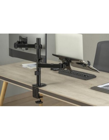 Soporte de monitor universal con soporte para ordenador portátil