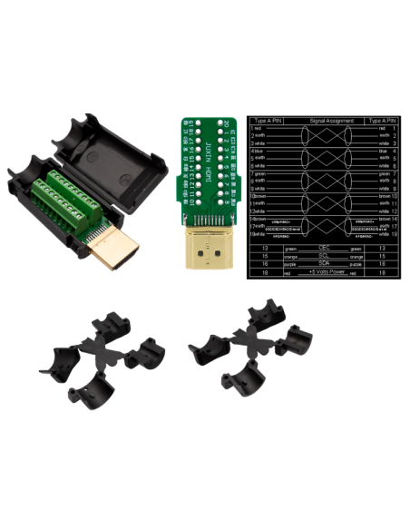 Conector HDMI con terminales