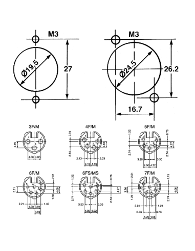 CONECTOR NEUTRIK XLR-4 PINS MACHO AEREO