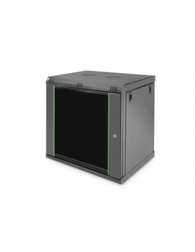 Rack mural 12UA 638x600x450 mm, color negro