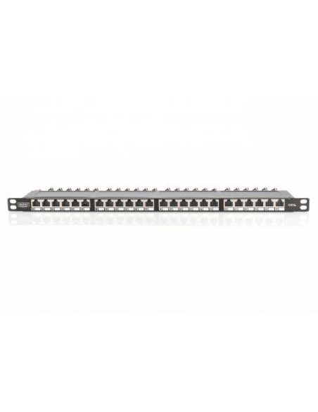 Patch panel 19" 24 RJ45,CAT 6A, apantallado 0.5 U