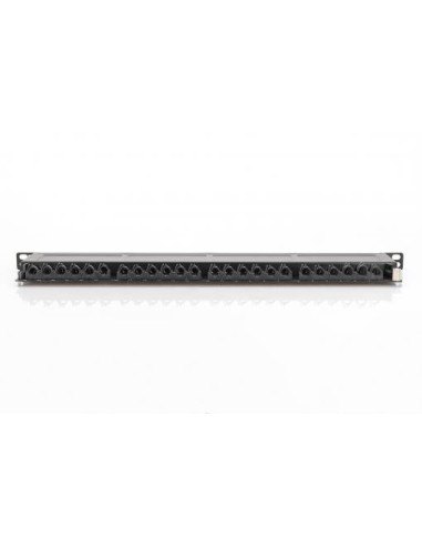 Patch panel 19" 24 RJ45,CAT 6A, apantallado 0.5 U