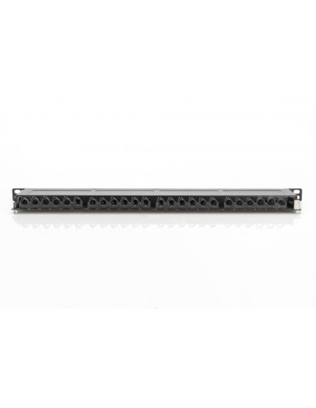 Patch panel 19" 24 RJ45,CAT 6A, apantallado 0.5 U