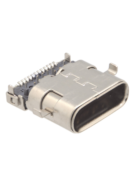 Conector USB-C Hembra soldar / Ángulo 90º SMT