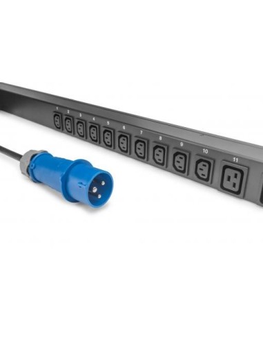 Regleta PDU con vigilancia de entradas, vertical, 16 A, 20 C13, 4 C19 Cable de 3 m.