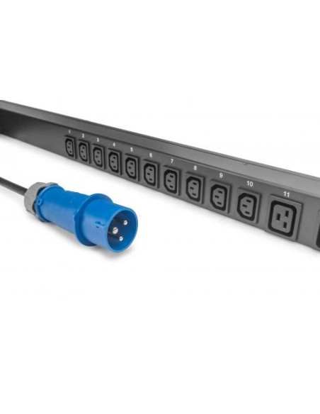 Regleta PDU con vigilancia de entradas, vertical, 16 A, 20 C13, 4 C19 Cable de 3 m.