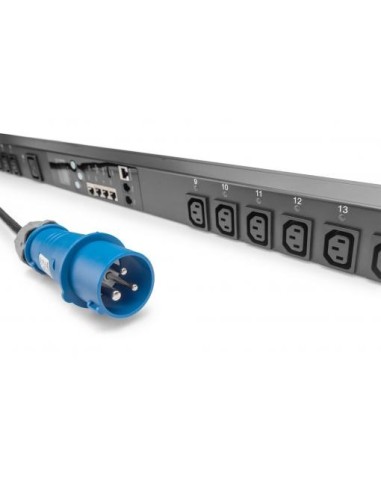 Regleta Smart PDU, vigilancia y conmutación de salidas,1 entrada 16 A, 20 salidas C13, 4 C19