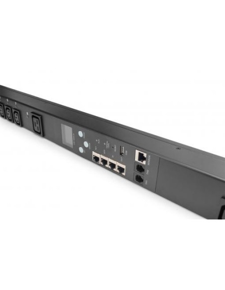 Regleta Smart PDU, vigilancia y conmutación de salidas,1 entrada 16 A, 20 salidas C13, 4 C19