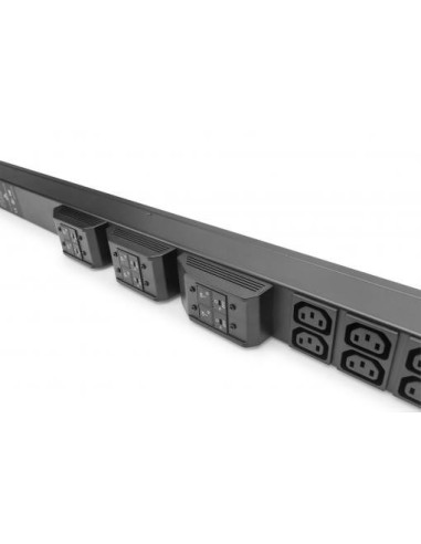 Regleta Smart PDU, vigilancia de entradas, 3 entradas 32 A, 30 salidas C13, 12 C19