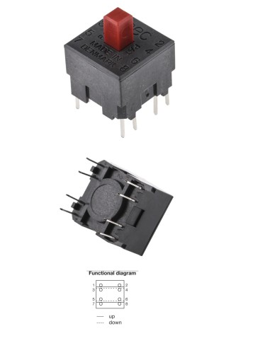 INTERRUPTOR BIPOLAR 1 CIRCUITO DPST  UNIMEC PCB 250mA