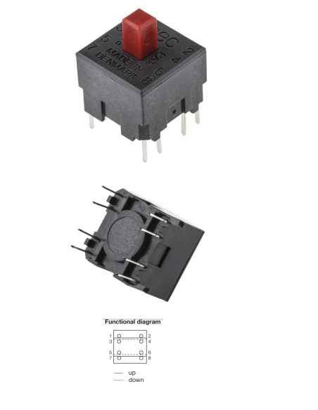 INTERRUPTOR BIPOLAR 1 CIRCUITO DPST  UNIMEC PCB 250mA