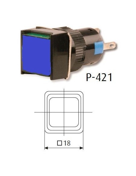 PULSADOR LUMINOSO 24V AC/DC 1 NO & 1 NC