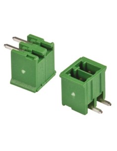 REGLETA BORNE DESMONTABLE MACHO PCB ACODADA 2 CTS 3.5mm