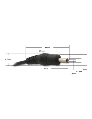 Cable DC 1.5mts USB/Jack 3.5mm x 1.35mm