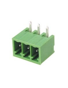 REGLETA BORNE DESMONTABLE MACHO PCB ACODADA 3 CTS 3.5mm