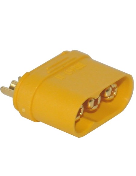 CONECTOR DC MR60 XT60 MACHO DE 3 POLOS 30A 500V