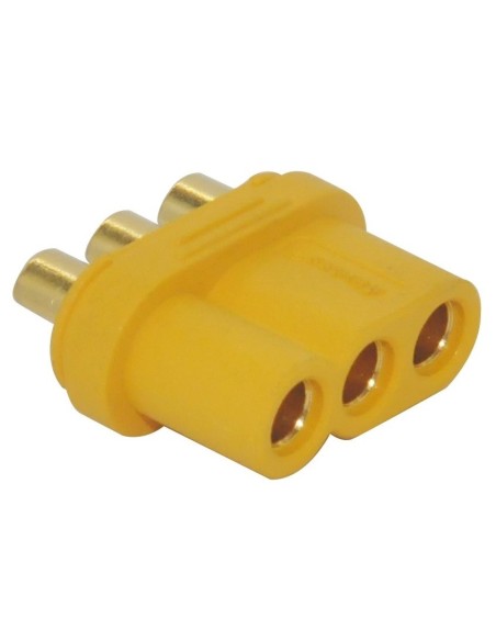 CONECTOR DC MR60 XT60 HEMBRA DE 3 POLOS 30A 500V