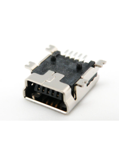 CONECTOR MINI USB 5 PINS SMD.