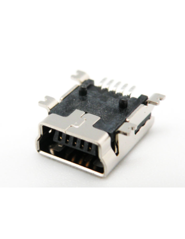 CONECTOR MINI USB 5 PINS SMD.