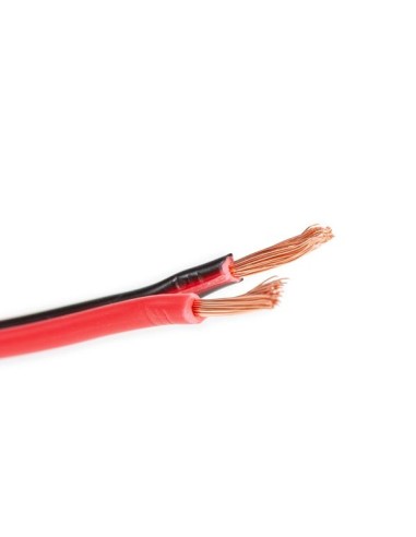25MTS. CABLE DE ALTAVOZ ROJO & NEGRO - 2x1.50mm² PARALELO