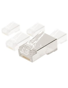 BOLSA 10 CONECTORES  RJ45 CAT6 FTP AWG24 RIGIDO