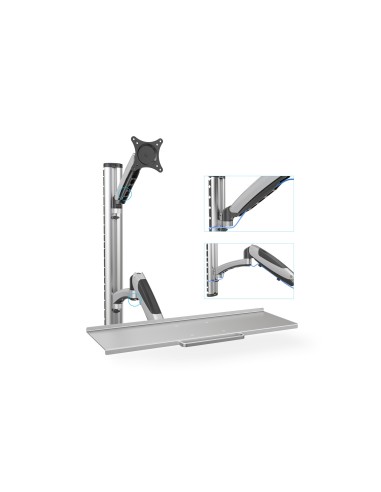 Soporte monitor y teclado LCD/LED max. 8kg, VESA 100x100