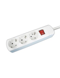 BASE ALIMENTACION 3 TOMAS CON INTERRUPTOR