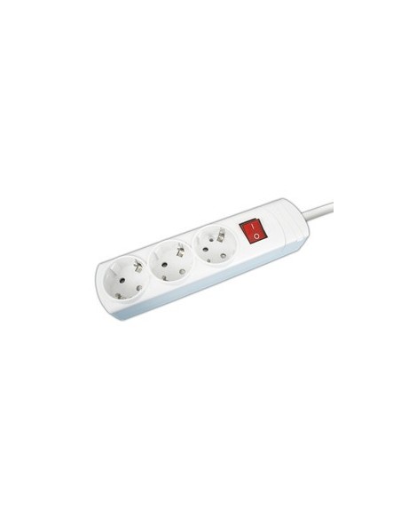 BASE ALIMENTACION 3 TOMAS CON INTERRUPTOR