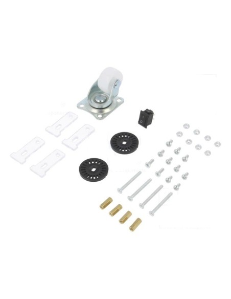 CHASIS COCHE 2 RUEDAS Y 2 MOTORES & 1 RUEDA LOCA