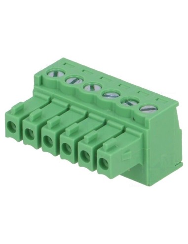 CONECTOR HEMBRA 6 PINS PCB 3.5mm