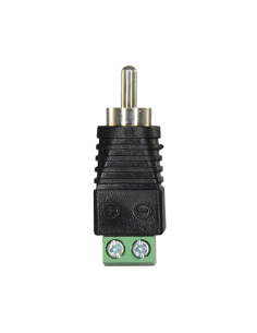 CONECTOR RCA MACHO A CONEXION BORNE DE TORNILLO