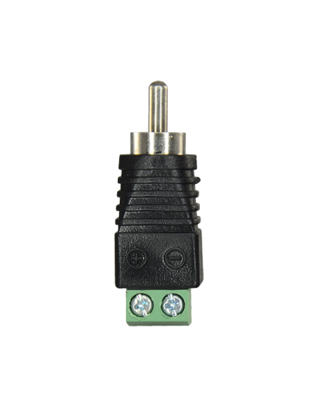 CONECTOR RCA MACHO A CONEXION BORNE DE TORNILLO