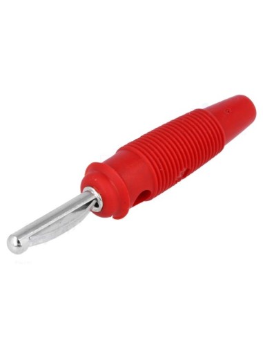 BANANA 4MM HIRSCHMANN 16A 60V ROJA