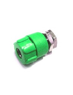 BANANA HEMBRA AISLADA CHASIS ABS 4MM VERDE