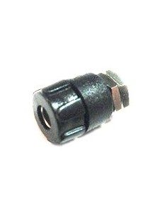 BANANA HEMBRA AISLADA CHASIS ABS 4MM NEGRO