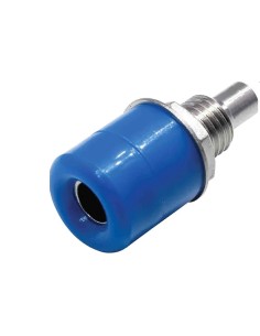 BANANA HIRSHMANN HEMBRA 4MM CHASIS 60V 32A AZUL