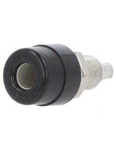 BANANA HIRSHMANN HEMBRA 4MM CHASIS 60V 32A NEGRA