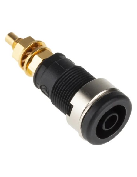 BANANA HIRSHMANN HEMBRA M4 CHASIS 32A 1KV NEGRA