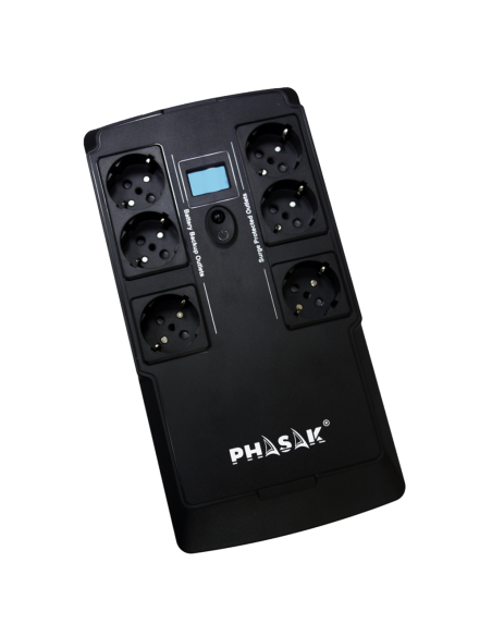 S.A.I. Phasak Kryptos 800VA USB + RJ + USB Charger