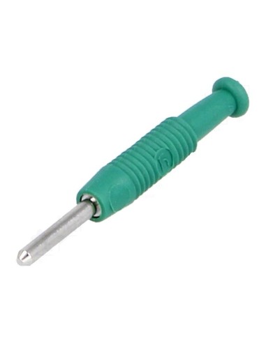 BANANA HIRSCHMAN MACHO AEREA 2MM 6A 60V VERDE