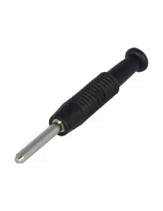 BANANA HIRSCHMAN MACHO AEREA 2MM 6A 60V NEGRA