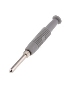 BANANA HIRSCHMAN MACHO AEREA 2MM 6A 60V GRIS