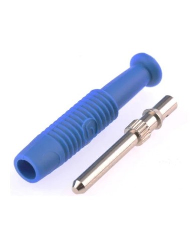 BANANA HIRSCHMAN MACHO AEREA 2MM 6A 60V AZUL