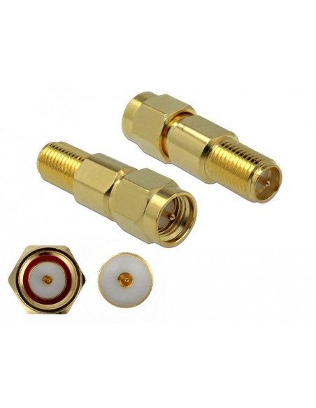 Adaptador SMA macho a RP-SMA hembra