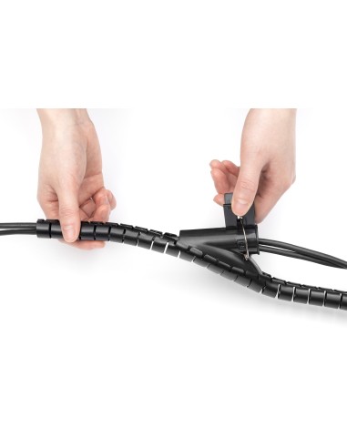 Cubre cable 5Mts negro 3cm diámetro