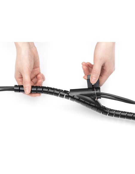 Cubre cable 5Mts negro 3cm diámetro