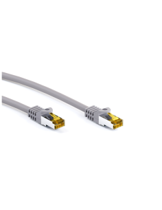 Cable RJ45 0.25mts Cat7 S/FTP gris
