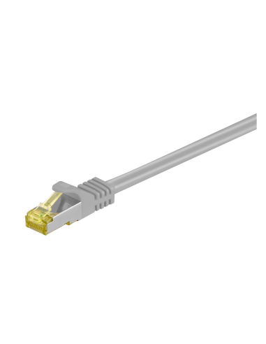Cable RJ45 0.25mts Cat7 S/FTP gris