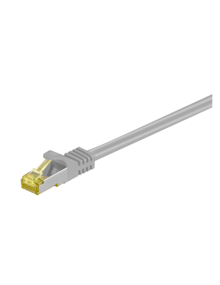 Cable RJ45 0.25mts Cat7 S/FTP gris